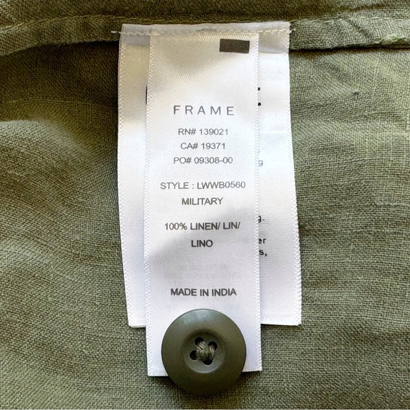 NWT Frame Le Beau Linen Pants - Picture 11 of 13